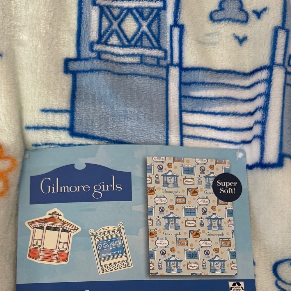 🆕💜 Gilmore Girls Plush Throw Blanket 50x70 – Cozy Super Soft TV Show Fleece